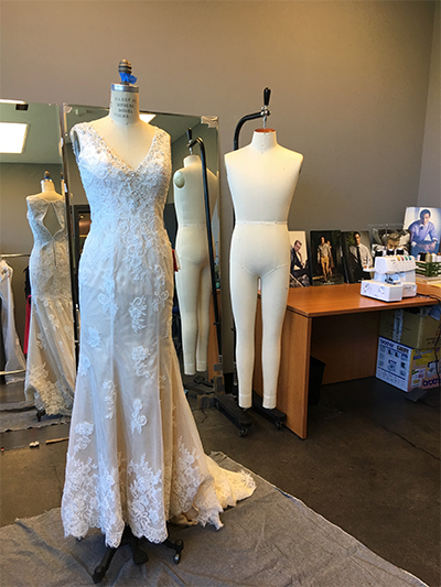 Wedding Dress White V-Neck